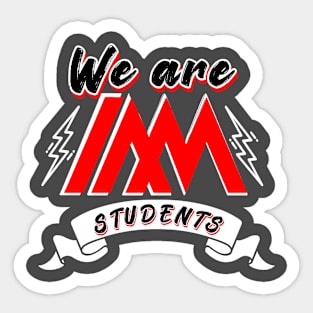 IAM Students Logo - Black Sticker